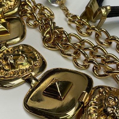 Lot 1014 - A Spanish 1980's gold plated link and chain...