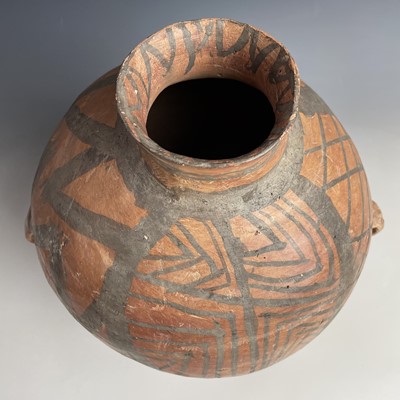 Lot 252 - A Chinese Neolithic terracotta vase, with a...