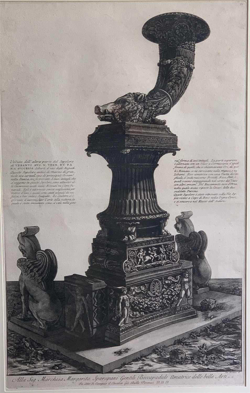 Lot 112 - Giovanni Battista PIRANESI (1720-1778)