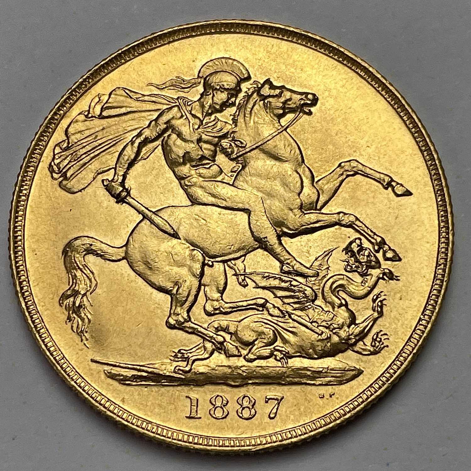 Lot 640 - An 1887 two pound gold coin, jubilee head,...