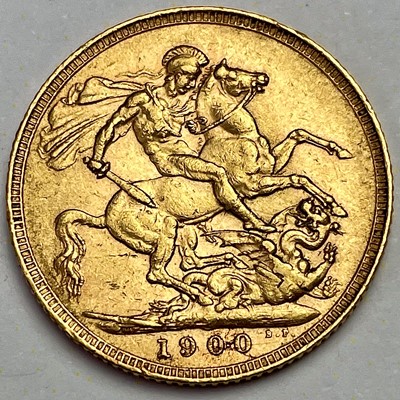 Lot 700 - Victoria 1900 full sovereign coin.