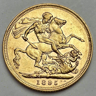 Lot 881 - Victoria 1895 full sovereign coin.