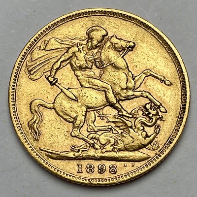 Lot 683 - Victoria 1898 full sovereign coin.