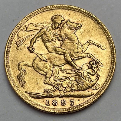 Lot 657 - Victoria 1897 full sovereign coin.