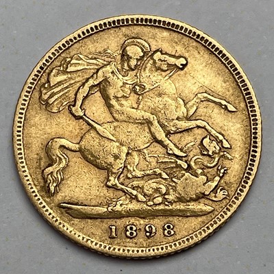 Lot 689 - Victoria 1898 half sovereign coin