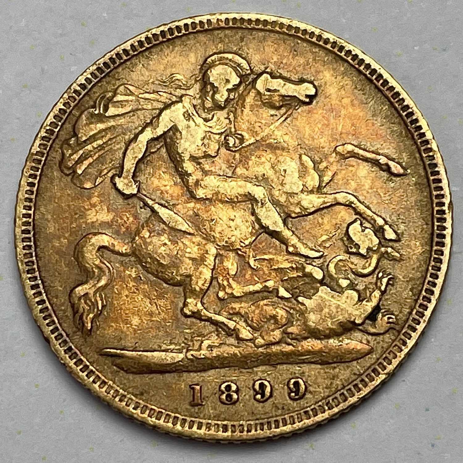 Lot 751 - Victoria 1899 half sovereign coin