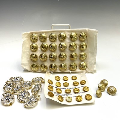 Lot 245 - Buttons. Military, clubs, decorative including...