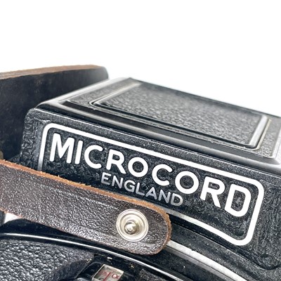 Lot 354 - Microcord Twin Reflex camera in leather case...
