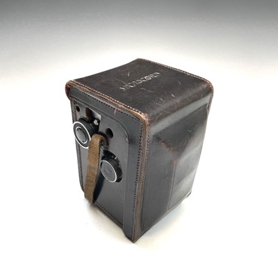 Lot 354 - Microcord Twin Reflex camera in leather case...