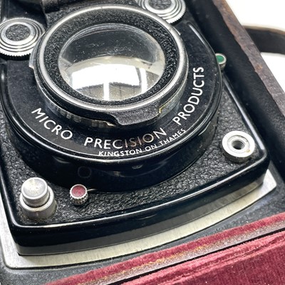 Lot 354 - Microcord Twin Reflex camera in leather case...