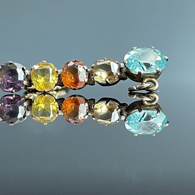 Lot 703 - An exquisite 9ct multi gemstone set bracelet,...