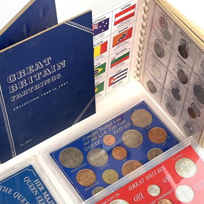 Lot 135 - Proof and Uncirculated Coin Sets. Containing:...
