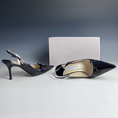 Lot 1050 - A pair of Jimmy Choo Black Kid Nero kitten...