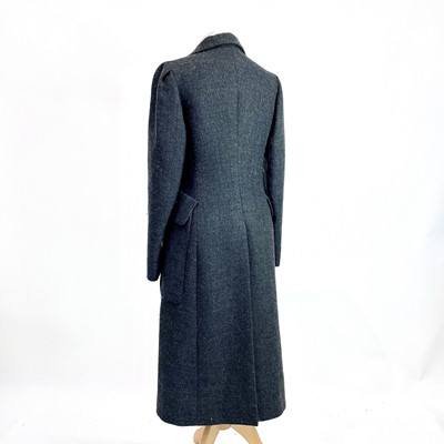 Lot 1023 - Prada, a grey wool long coat, size 42.