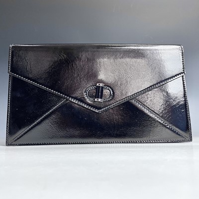 Lot 1039 - Alexander McQueen, a black patent leather...