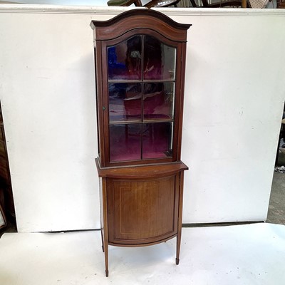 Lot 3182 - An Edwardian mahogany and inlaid display...