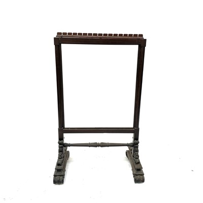 Lot 3185 - A William IV rosewood screen frame, with...