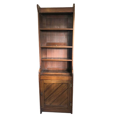 Lot 3200 - A late Victorian walnut single bookcase, in...