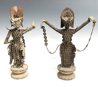 Lot 425 - Two Balinese kepeng style figures, 20th...