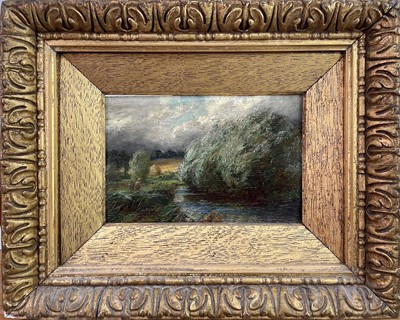 Lot 1580 - Early 20th century Oil on board Rural scene...