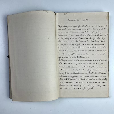 Lot 410 - Anon. DIARY OF AROUND THE WORLD CRUISE. 1903,...