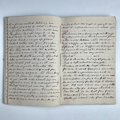 Lot 410 - Anon. DIARY OF AROUND THE WORLD CRUISE. 1903,...