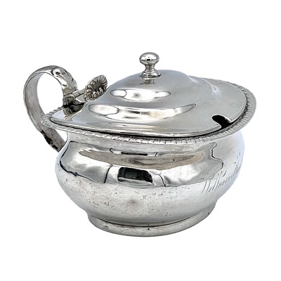 Lot 167 - A George IV silver mustard pot by Richard...