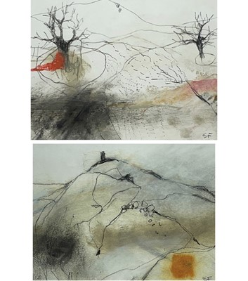Lot 380 - Shirley FOOTE (XX-XXI) 'Landscape with fall...