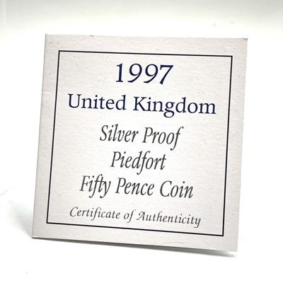 Lot 82 - G.B Silver Piedfort 50 Pence cased Silver...