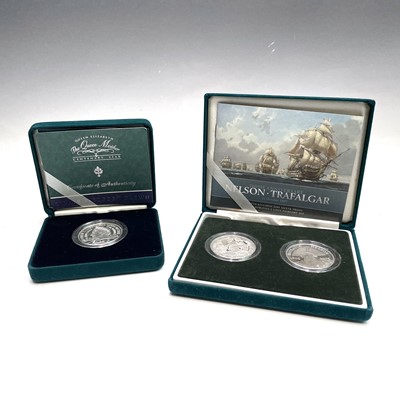 Lot 75 - G.B Piedfort Silver Proof £5 Coins (x3)....