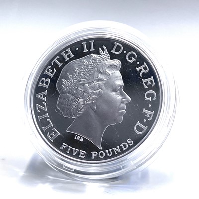 Lot 75 - G.B Piedfort Silver Proof £5 Coins (x3)....
