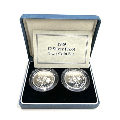 Lot 77 - G.B Silver Proof Cased £2 Coins (5 in all)....