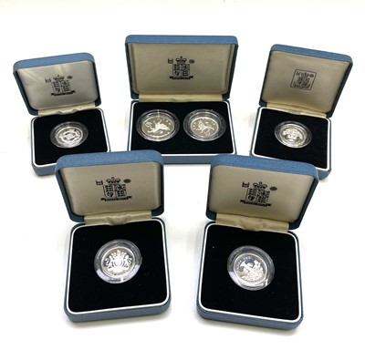 Lot 79 - G.B Silver Proof £1 and 10 Pence 2 Coin Sets....