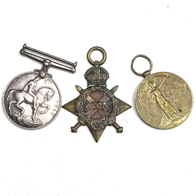 Lot 248 - First World War 1914-15 Trio. Awarded to 12100...