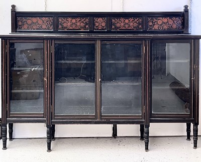 Lot 3000 - A late Victorian Aesthetic movement ebonised...