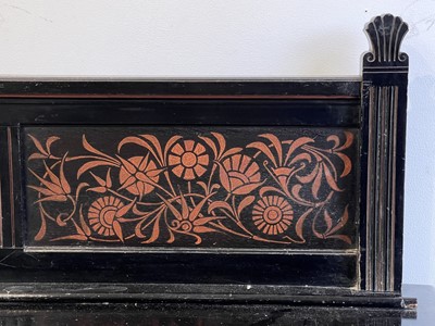 Lot 3000 - A late Victorian Aesthetic movement ebonised...