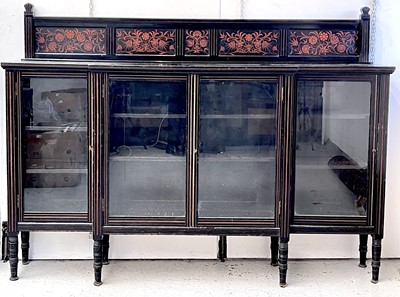 Lot 3000 - A late Victorian Aesthetic movement ebonised...