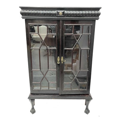 Lot 3004 - A 19th century mahogany display cabinet on...