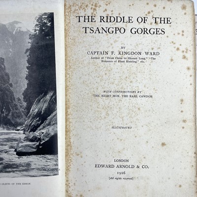 Lot 416 - Capt FRANK KINGDON WARD. 'The Riddle of...