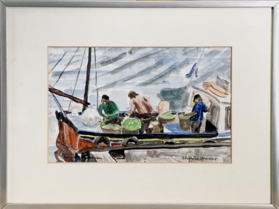 Lot 167 - Charles BREAKER (1906-1985) Cornish Fishermen...