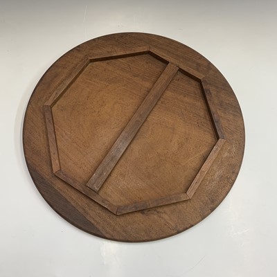 Lot 1054 - An Indian carved wood folding occasional table,...