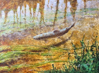 Lot 540 - Richard J. SMITH (1955) Brown Trout and Mayfly...