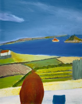 Lot 135 - Bob BOURNE (1931-2021) View over Mount's Bay...