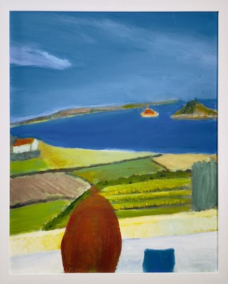 Lot 135 - Bob BOURNE (1931-2021) View over Mount's Bay...