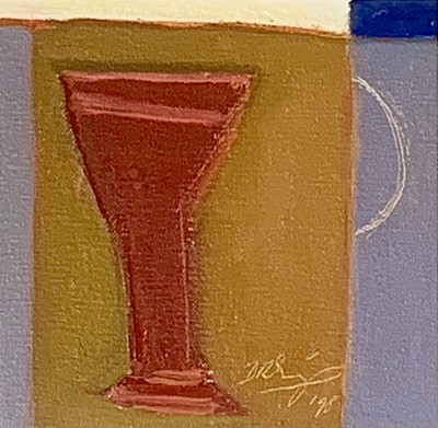 Lot 358 - David Ralph SIMPSON (1963) Wine Glass Oil on...
