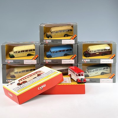 Lot 635 - Corgi Bedford OB Die Cast Coaches. A box...