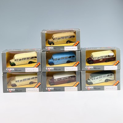 Lot 635 - Corgi Bedford OB Die Cast Coaches. A box...