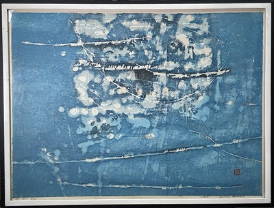 Lot 24 - Joichi Hoshi (1911-1979) 'Blue Constellation',...