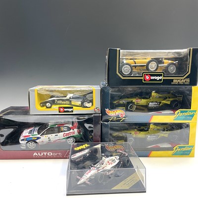 Lot 656 - Large Scale Die Cast Formula 1 and Rally Cars....