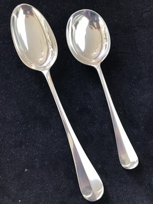 Lot 210 - A 1930's part canteen of silver plated cutlery...